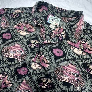 Big Dogs  Men's short sleeve shirt "Life's A Beach" theme colorful Size 2X‎